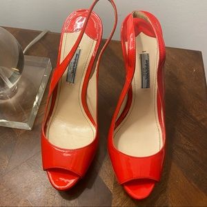 🆕🆙Prada Patent Leather Platform Sandals